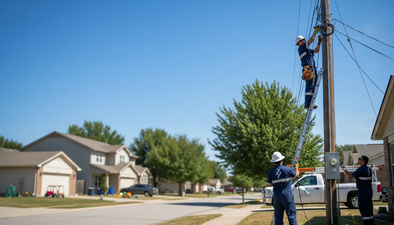 Residential electrician providing installation services in Dunlap, IA